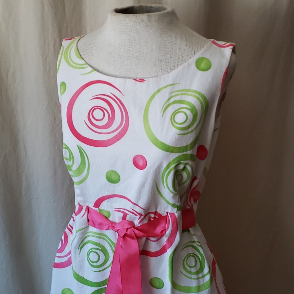 FUN Jessica Howard 12 dress w/ grosgrain belt - Picture 2 of 11